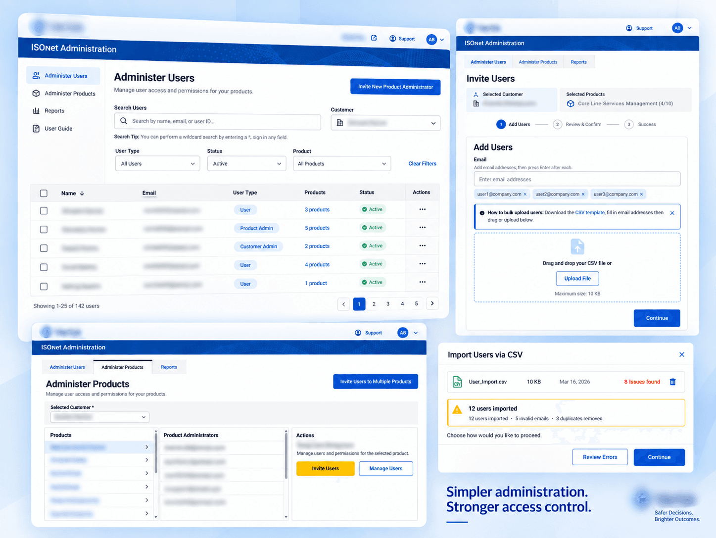 ISO Net Administration project preview
